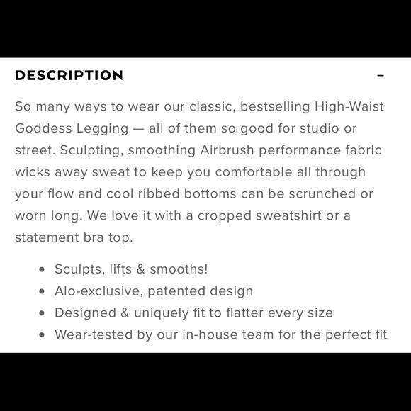 Alo Yoga goddess leggings | women’s medium - Picture 8 of 10